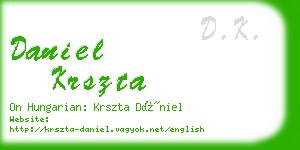 daniel krszta business card